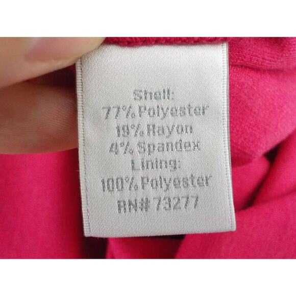 Lauren Conrad Pink Dress Women 4 Fit Flare Bow Pleaded Zip Rayon Sleeveless - Picture 6 of 9